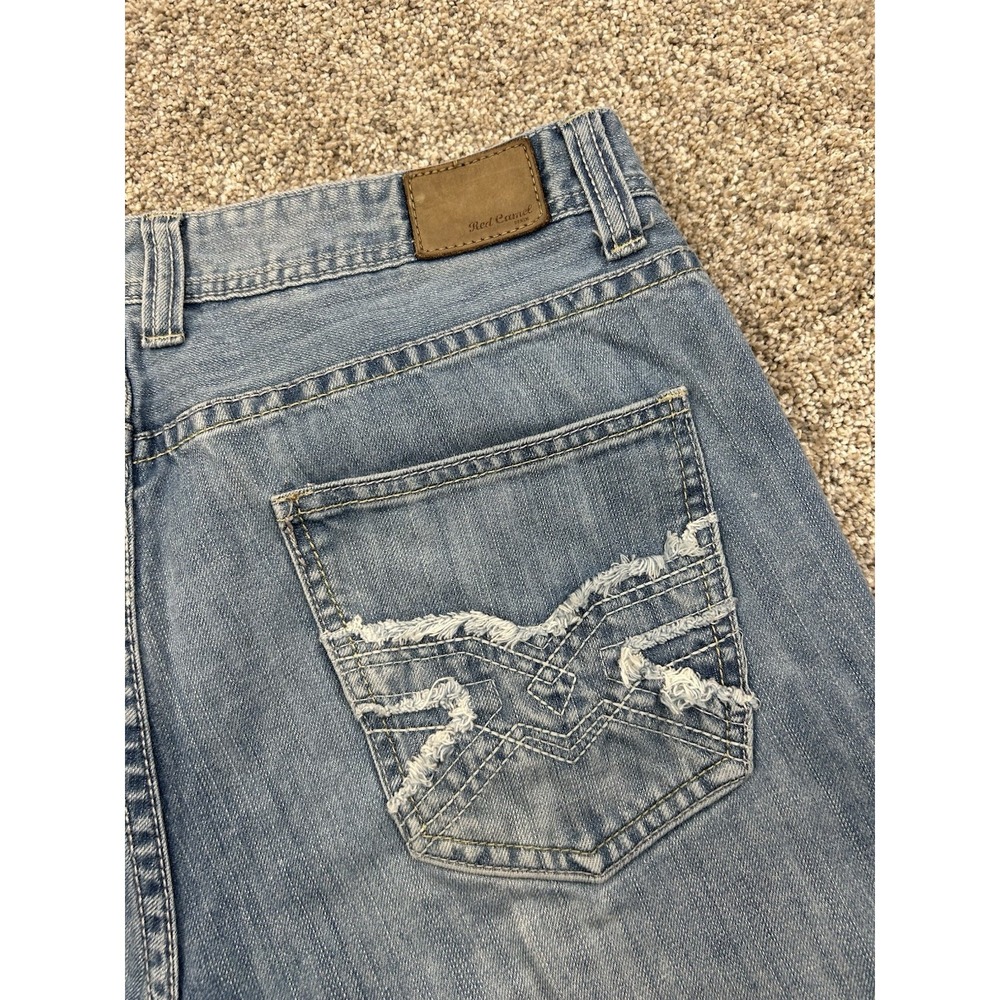Vintage Red Camel Jeans Mens 36x30 Medium Wash Straight Pocket Y2K #0034